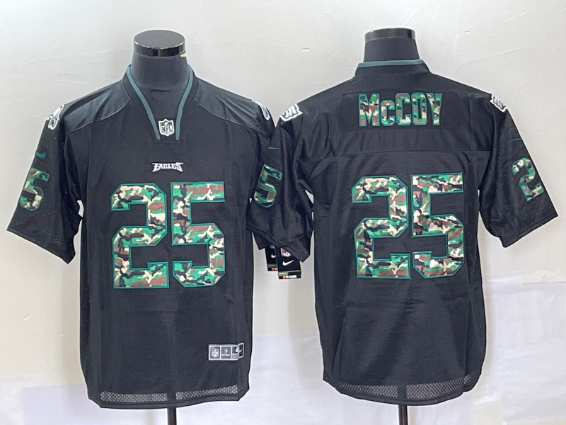 Men's Philadelphia Eagles LeSean McCoy #25 Black Jersey